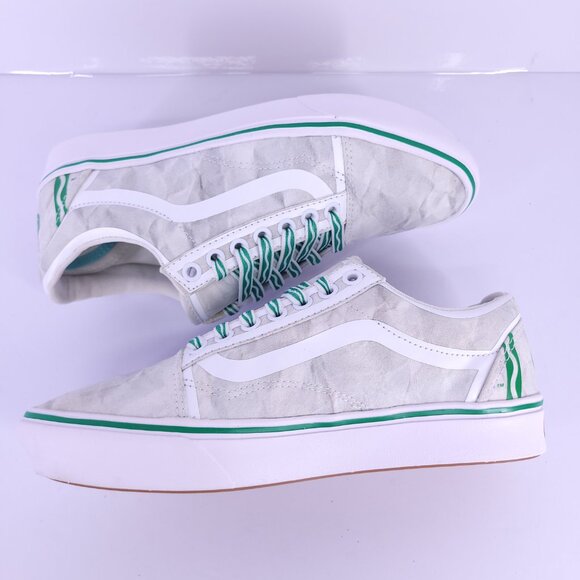 Vans x Crayola ComfyCush Old Skool Gray Green Sneakers Women’s 8 Men’s 6.5 - Picture 10 of 14